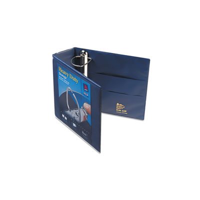 Heavy-Duty View Binder w / Locking 1-Touch EZD Rings, 4" Cap, Navy Blue Heavy-Duty View Binder w / Locking 1-Touch EZD Rings, 4" Cap, Navy Blue
