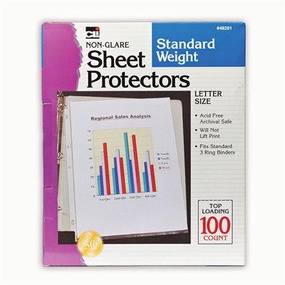 SHEET PROTECTORS, NON GLARE 100 / BOX SHEET PROTECTORS, NON GLARE 100 / BOX