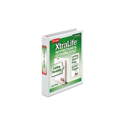 XtraLife ClearVue Non-Stick Locking Slant-D Binder, 1" Cap, 11 x 8 1 / 2, White XtraLife ClearVue Non-Stick Locking Slant-D Binder, 1" Cap, 11 x 8 1 / 2, White