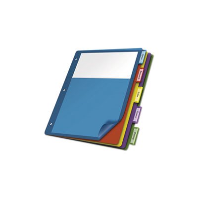Poly 1-Pocket Index Dividers, Letter, Multicolor, 5-Tabs / Set, 4 Sets / Pack Poly 1-Pocket Index Dividers, Letter, Multicolor, 5-Tabs / Set, 4 Sets / Pack