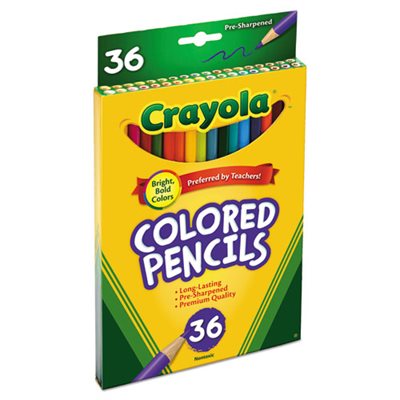 PENCIL, COLORED 36 ASSORTED