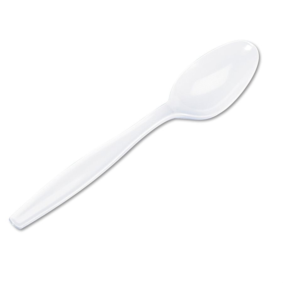 PLASTIC SPOONS, MED.WT (1000 / CS)