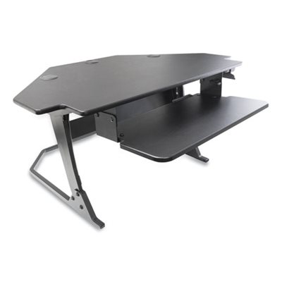 DESK, STANDING, ADJUSTABLE, CORNER UNIT BLACK 42"