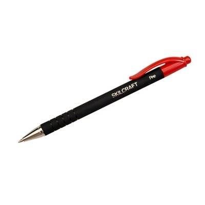 PEN, BALLPOINT, RETRACTABLE, EZGRIP RUBBER, FINE, RED, DOZEN PEN, BALLPOINT, RETRACTABLE, EZGRIP RUBBER, FINE, RED, DOZEN
