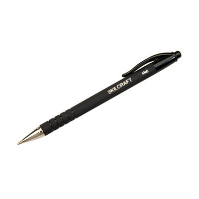 PEN, BALLPOINT, RETRACTABLE, EZGRIP RUBBER, MEDIUM, BLACK INK, ABILITYONE, DOZEN PEN, BALLPOINT, RETRACTABLE, EZGRIP RUBBER, MEDIUM, BLACK INK, ABILITYONE, DOZEN