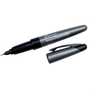 MARKER, PERMANENT IMPRESSION, ULTRA FINE, BLACK, ABILITYONE, DOZEN
