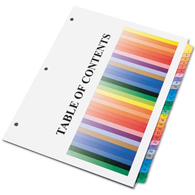 INDEX TAB, 31 TAB, 1-31, LETTER, ABILITYONE INDEX TAB, 31 TAB, 1-31, LETTER, ABILITYONE