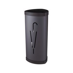 UMBRELLA STAND, TRIANGULAR, 10 1 / 4"w x 10 1 / 4"d x 23 2 / 3"h, BLACK