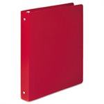 BINDER, POLY ROUND RING, ACCOHIDE, 35-PT, COVER, 1" CAPACITY, EXECUTIVE RED