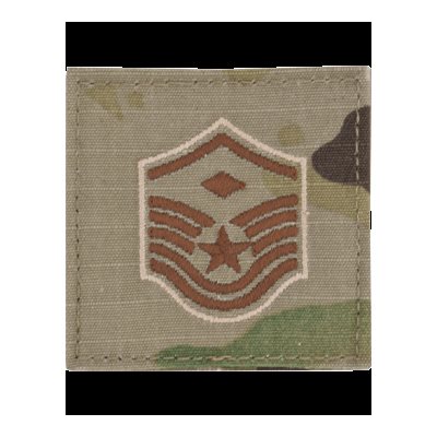 RANK, MSGT W / DIAMOND, ACU WITH HOOK & LOOP FASTENER