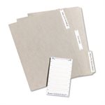 FOLDER LABELS, PRINT OR WRITE, .6875" x 3.4375", WHITE, 252 / PK