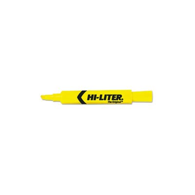 ETS HIGHLIGHTER, HI-LITER DESK-STYLE, CHISEL TIP, YELLOW INK, DOZEN