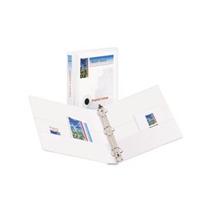 ETS BINDER, Durable View, w / Nonlocking EZD Rings, 11" x 8.5", 1" CAPACITY, White