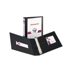 BINDER, Durable View, w / Nonlocking EZD Rings, 11" x 8.5", 1.5" Capacity, Black