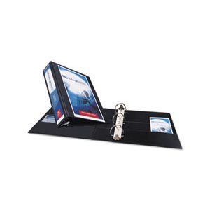 BINDER, Durable View, w / Nonlocking EZD Rings, 11" x 8.5", 2" CAPACITY, Black