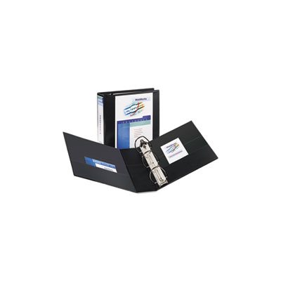 ETS BINDER, Durable View, w / Nonlocking EZD Rings, 11" x 8.5", 3" CAPACITY, Black