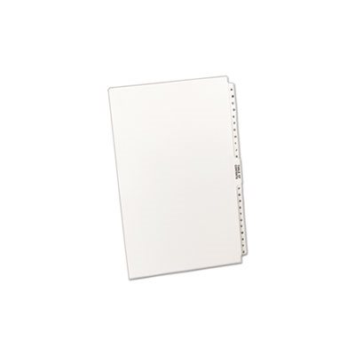 DIVIDERS, Avery-Style, Legal Exhibit Side Tab, Title: A-Z, 14" x 8.5", White DIVIDERS, Avery-Style, Legal Exhibit Side Tab, Title: A-Z, 14" x 8.5", White