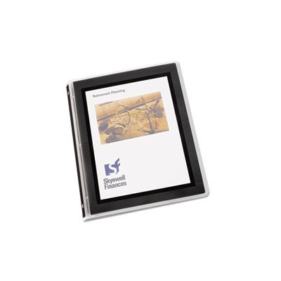 ETS Flexi-View Binder w / Round Rings, 11 x 8 1 / 2, 1 / 2" Cap, Black ETS Flexi-View Binder w / Round Rings, 11 x 8 1 / 2, 1 / 2" Cap, Black