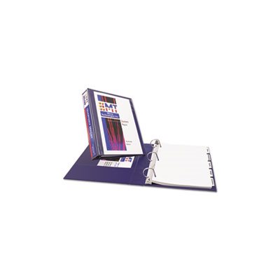ETS Durable View Binder w / Slant Rings, 11 x 8 1 / 2, 1" Cap, Blue ETS Durable View Binder w / Slant Rings, 11 x 8 1 / 2, 1" Cap, Blue
