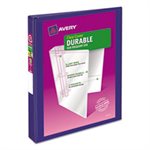 ETS Durable View Binder w / Slant Rings, 11 x 8 1 / 2, 1" Cap, Blue