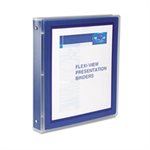 BINDER, Flexi-View, w / Round Rings, 11" x 8.5", 1" Capacity, Navy Blue BINDER, Flexi-View, w /  Round Rings, 11" x 8.5", 1" Capacity, Navy Blue