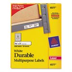 LABELS, Permanent, ID, w / TrueBlock, Laser, .625" x 3", White, 1600 / Pk