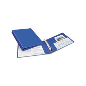 BINDER, Heavy-Duty, w /  One Touch EZD Rings, 11" x 8.5", 1" Capacity, Blue
