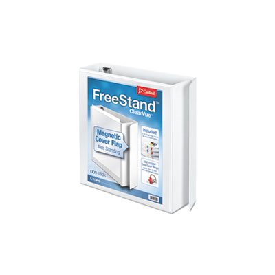 BINDER, FreeStand, Easy Open, Locking, Slant-D Ring, 2" Cap, 11" x 8.5", White BINDER, FreeStand, Easy Open, Locking, Slant-D Ring, 2" Cap, 11" x 8.5", White