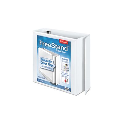 BINDER, FreeStand, Easy Open, Locking, Slant-D Ring, 3" Cap, 11" x 8.5", White BINDER, FreeStand, Easy Open, Locking, Slant-D Ring, 3" Cap, 11" x 8.5", White