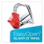 BINDER, FreeStand, Easy Open, Locking, Slant-D Ring, 3" Cap, 11" x 8.5", White