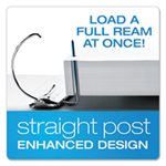 BINDER, ExpressLoad, ClearVue, Locking, SLANT-D Ring, 3" Cap, 11" x 8.5", White