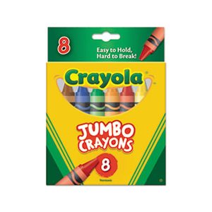 CRAYONS, So Big, Large Size, 5" x .56", 8 Colors