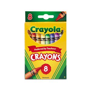 CRAYONS, CRAYOLA, Classic Colors, Peggable, Retail Pack, 8 Colors