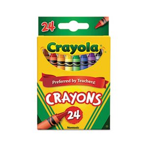 CRAYONS, CRAYOLA, Classic Colors, Peggable Retail Pack, 24 Colors