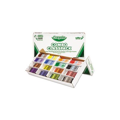 CRAYONS, CRAYOLA, Classpack, Crayons w / Markers, 8 Colors, 128 Each Crayons / Markers, 256 / Box CRAYONS, CRAYOLA, Classpack, Crayons w / Markers, 8 Colors, 128 Each Crayons / Markers, 256 / Box