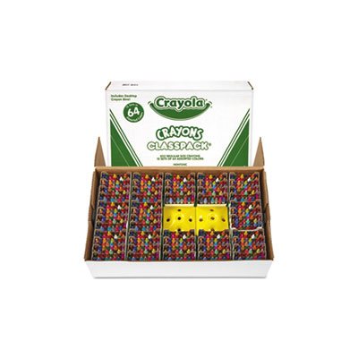 CRAYONS, CRAYOLA, Classpack, Regular Crayons, Assorted, 13 Caddies, 832 / Box