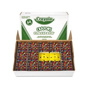 CRAYONS, CRAYOLA, Classpack, Regular Crayons, Assorted, 13 Caddies, 832 / Box
