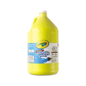 PAINT, Washable, Yellow, 1 gal