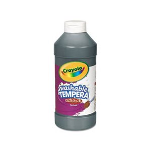 PAINT, TEMPERA, Artista II, Washable, Black, 16 oz