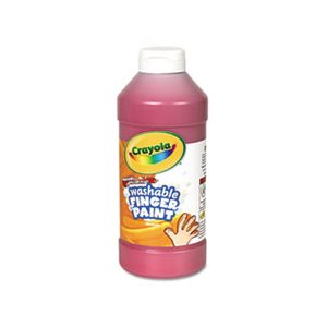 PAINT, FINGERPAINT, Washable, Red, 16 oz