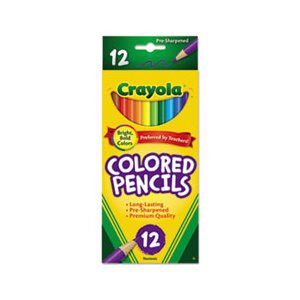 PENCILS, COLORED, Long Barrel, Woodcase, 3.3 mm, Assorted, 12 / SET