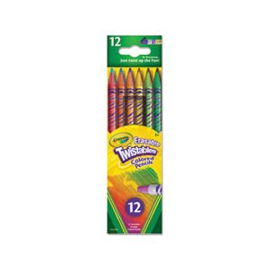 PENCILS, COLORED, Twistables, Erasable, Assorted, 12 / SET