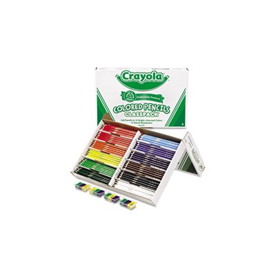 PENCILS, Colored, Woodcase, Classpack, 3.3 mm, 12 Assorted Colors, 252 / Box