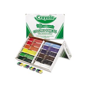 PENCILS, Colored, Woodcase, Classpack, 3.3 mm, 12 Assorted Colors, 252 / Box