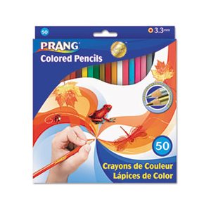 PENCILS, Colored, Woodcase, 3.3 mm, 50 Assorted Colors / Set