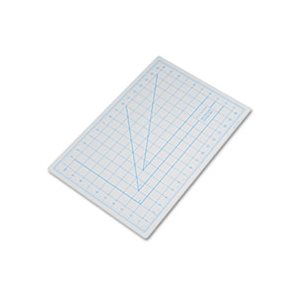 MAT, CUTTING, Self-Healing, Nonslip Bottom, 1" Grid, 12" x 18", Gray