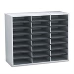 ORGANIZER, Literature, FELLOWES, 24 Letter Sections, 29" x 11.875" x 23.4375", Dove Gray