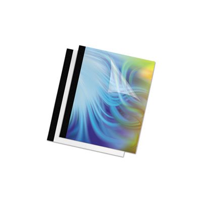 COVERS, Thermal Binding System, 30-Sheet Capacity, 11" x 8.5", Clear / Black, 10 / Pack COVERS, Thermal Binding System, 30-Sheet Capacity, 11" x 8.5", Clear / Black, 10 / Pack