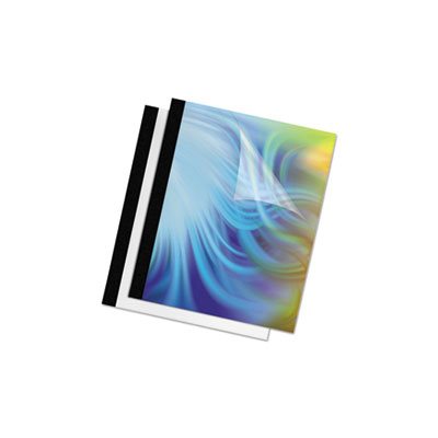 COVERS, Thermal Binding System, 60-Sheet Capacity, 11" x 8.5", Clear / Black, 10 / Pack COVERS, Thermal Binding System, 60-Sheet Capacity, 11" x 8.5", Clear / Black, 10 / Pack