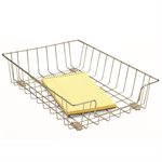 ORGANIZER, FELLOWES, Wire Desk Tray, Wire, Silver